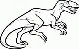 Allosaurus Mewarnai Dinosaurs Coloring4free Kumpulan Koleksi sketch template