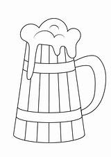 Beer Coloring Mug Supercoloring Categories sketch template