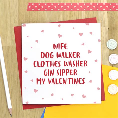 personalised wife valentines card  pink  turquoise