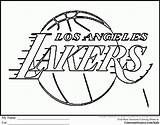 Coloring Pages Logo Basketball Lakers Nba Team Logos Printable Kids Los Angeles Jordan Denver Players Color Michael College Broncos Print sketch template