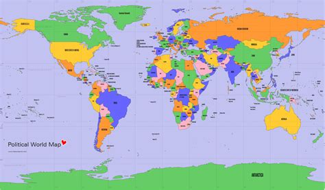 weltkarte lander world  map