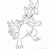 Silvally Sceptile Xcolorings sketch template
