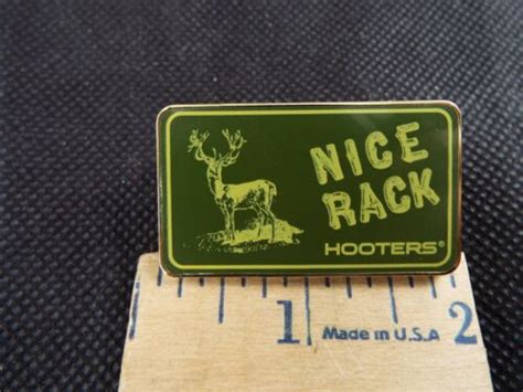 hooters with deer nice rack pin ebay