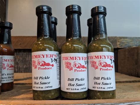 dill pickle hot sauce oz bottle tiemeyers market