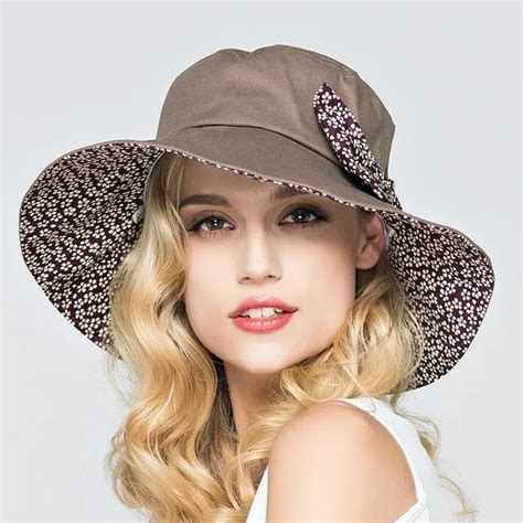 Buy Summer Large Brim Beach Sun Hats For Women Uv