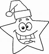 Christmas Star Coloring Stars Smile Pages sketch template