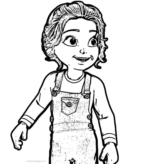 toon cute girl coloring page wecoloringpagecom