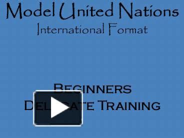 model united nations powerpoint    view id