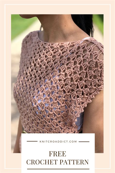 crochet poncho summer top pattern and tutorial knitcroaddict mode