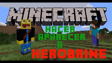 como invocar a herobrine en minecraft [sin mod] youtube