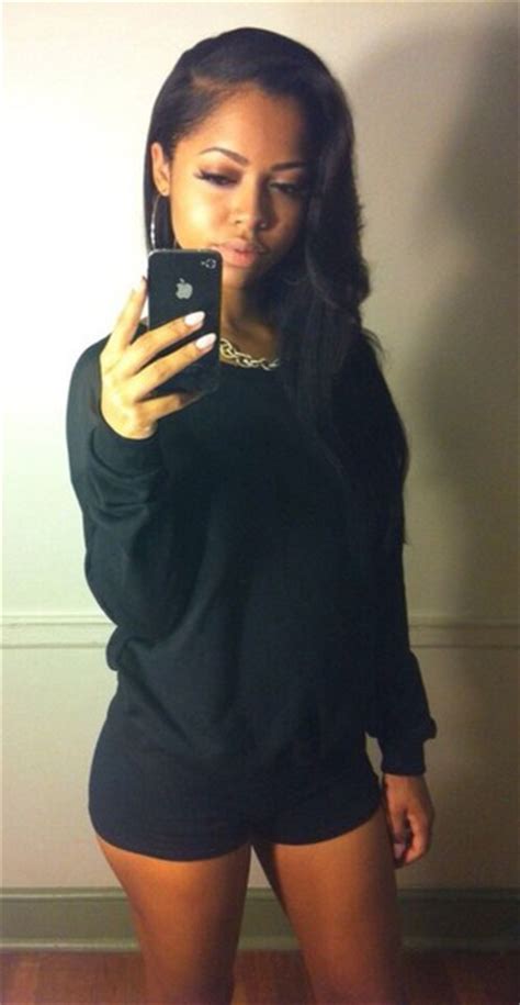 Shorts Sweater Black Girls Killin It Selfie Sexy