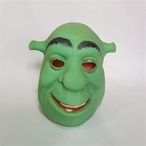 shrek latex rubber mask    shrek halloween mask hand