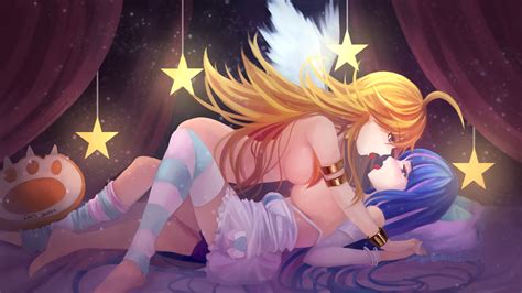 stocking and panty panty and stocking with garterbelt drawn by