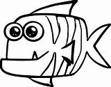 Fish Cartoon Coloring Sheet Fat Wecoloringpage sketch template