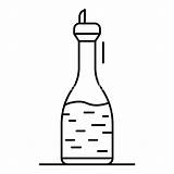 Vinegar Outline Bottle Vectorified sketch template