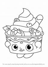 Shopkins Drawingtutorials101 Shopkin Malvorlagen Mandalas Sencillos Malbücher Cupcake Panques Colorier sketch template