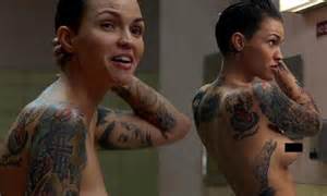 ruby rose s nude shower scene in orange is the new black is her favourite daily mail online