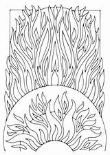 Fire Coloring Pages sketch template