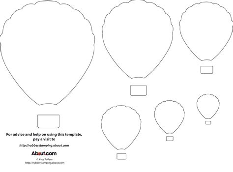 printable templates hot air balloon craft balloon template