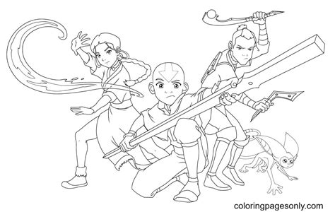 avatar coloring pages  printable coloring pages