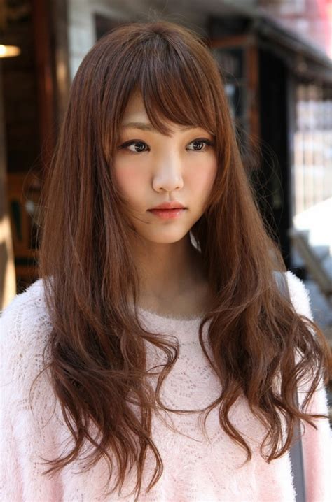 cute korean girls long hairstyle hairstyles weekly