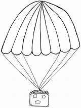 Parachute Parachuting Sheets sketch template