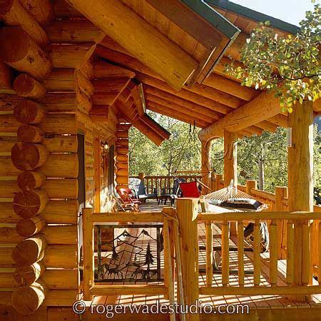 log home pictures porch