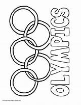 Coloring Olympic Rings Pages Olympics Color Printable Ring Popular Getcolorings Results sketch template