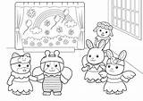 Calico Critters Struggling Boundaries Getcolorings Colo sketch template
