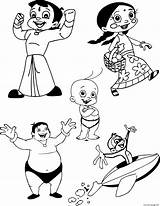 Bheem Coloring Pages Chhota Characters Chota Printable Print Set Book Cartoon Search Color Wecoloringpage Again Bar Case Looking Don Use sketch template