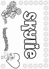 Coloring Skylie Kylie Sheet Jenner Hellokids Template Print Color Online Pages sketch template