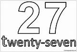 Number Pages Seven Twenty Coloring Numbers Color sketch template