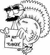 Thanksgiving Coloring Pages Color Printable Kids Turkey Disguise Turkeys Print Happy sketch template