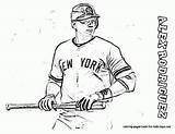 Coloring Pages Derek Jeter Quality High Related sketch template