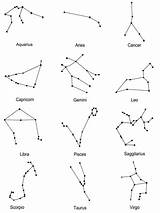 Zodiac Constellation sketch template