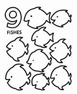 Coloring Pages Number Preschool Counting Printables Printable Activity Objects Numbers Worksheets Learning Kids Printouts Nine Sheets Color Count Clipart Sheet sketch template