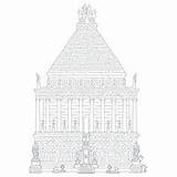 Mausoleum Halicarnassus sketch template