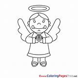 Coloring Pages Confirmation Angel Sheet Title Coloringpagesfree sketch template