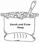 Jacob Esau Sunday School Coloring Kids Bible Clipart Craft Lesson Preschool Soup Stew Lessons Crafts Church Activities Churchhousecollection Children Pages sketch template