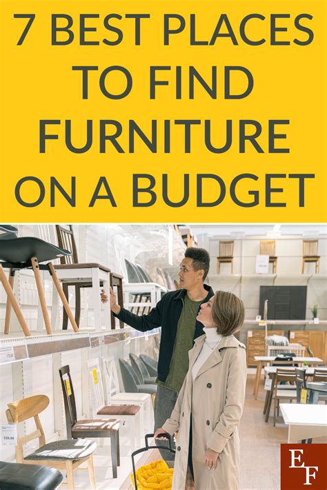 places  find furniture   budget