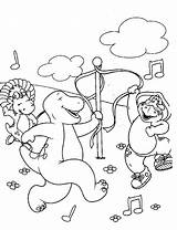 Coloring Pages Barney Disney Playhouse Color Print Bop Baby Popular Kids Printing Instructions sketch template