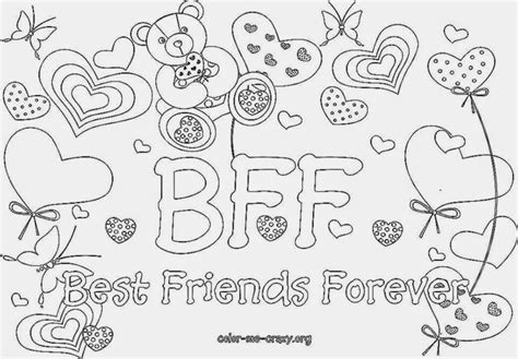 bff coloring pages  teenagers printables coloring pages