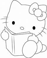 Kitty Hello Book Coloring Reading Pages Printable Coloringpages101 Game Print Categories Online Kids sketch template