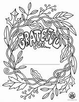 Thanksgiving Coloring Grateful Pages Gratitude Printable Flower Kids Color Soul Children Printables Mom Express Help Banners Boxes Wonderful Related Games sketch template