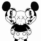 Kaws Mickey Hypebeast Dailydrawing Draweveryday Dope Negro Saves Instaartist Instaart Elmo Micron Companion sketch template