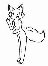 Fox Clipart Baby Clip Anthro Lineart Clipartbest Female Use Wikiclipart Related Clipground sketch template