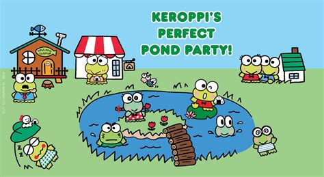 keroppis perfect pond party party  kitty sanrio characters