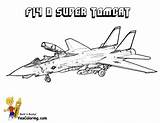 Coloring Army Military F14 Ausmalen Airplanes sketch template