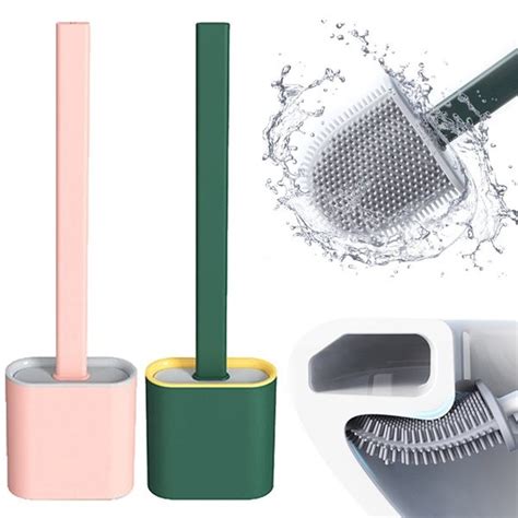 Deep Cleaning Toilet Brush And Holder Set For Bathroom