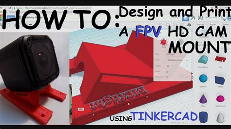 design   print  custom fpv gopro mount youtube